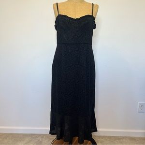 Anthropologie Hutch Black Sweetheart Textured Dress, size XL, NWT